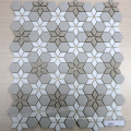 Fornecedor chinês 2017 Novo Parquet design telha de parede de mosaico de vidro de cristal